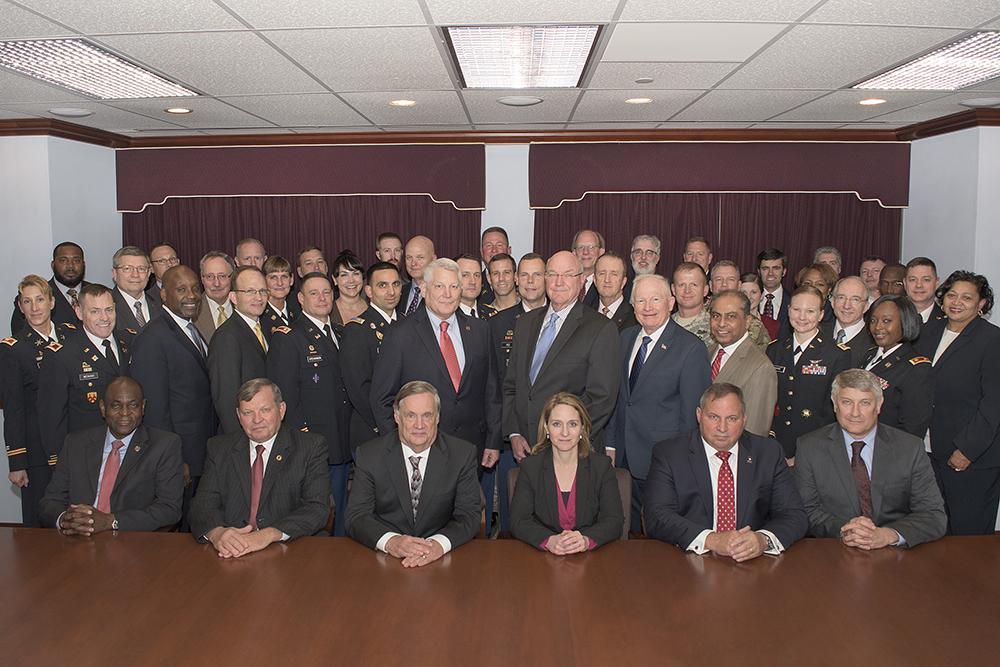 Group photo of National Commission on the Future of the Army leaders