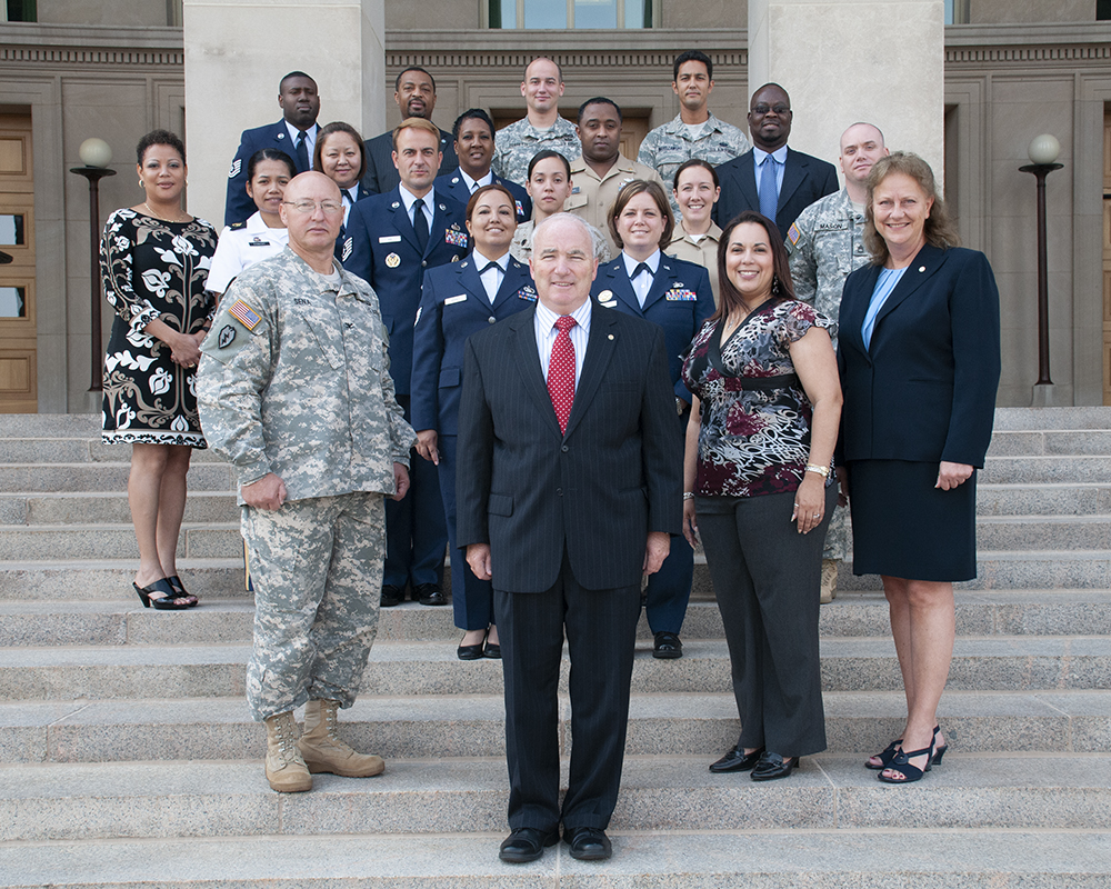 Washington Headquarters Services Military Human Resources group posing for a picture