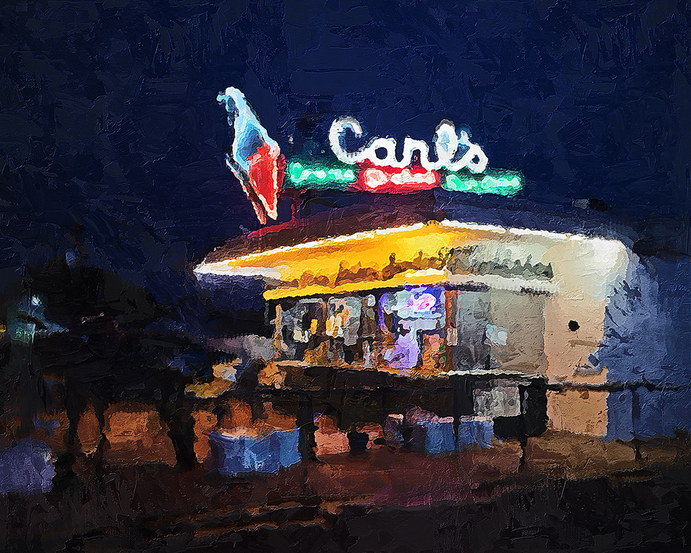 Photo illustration of Carl's Ice Cream in Fredericksburg, VA