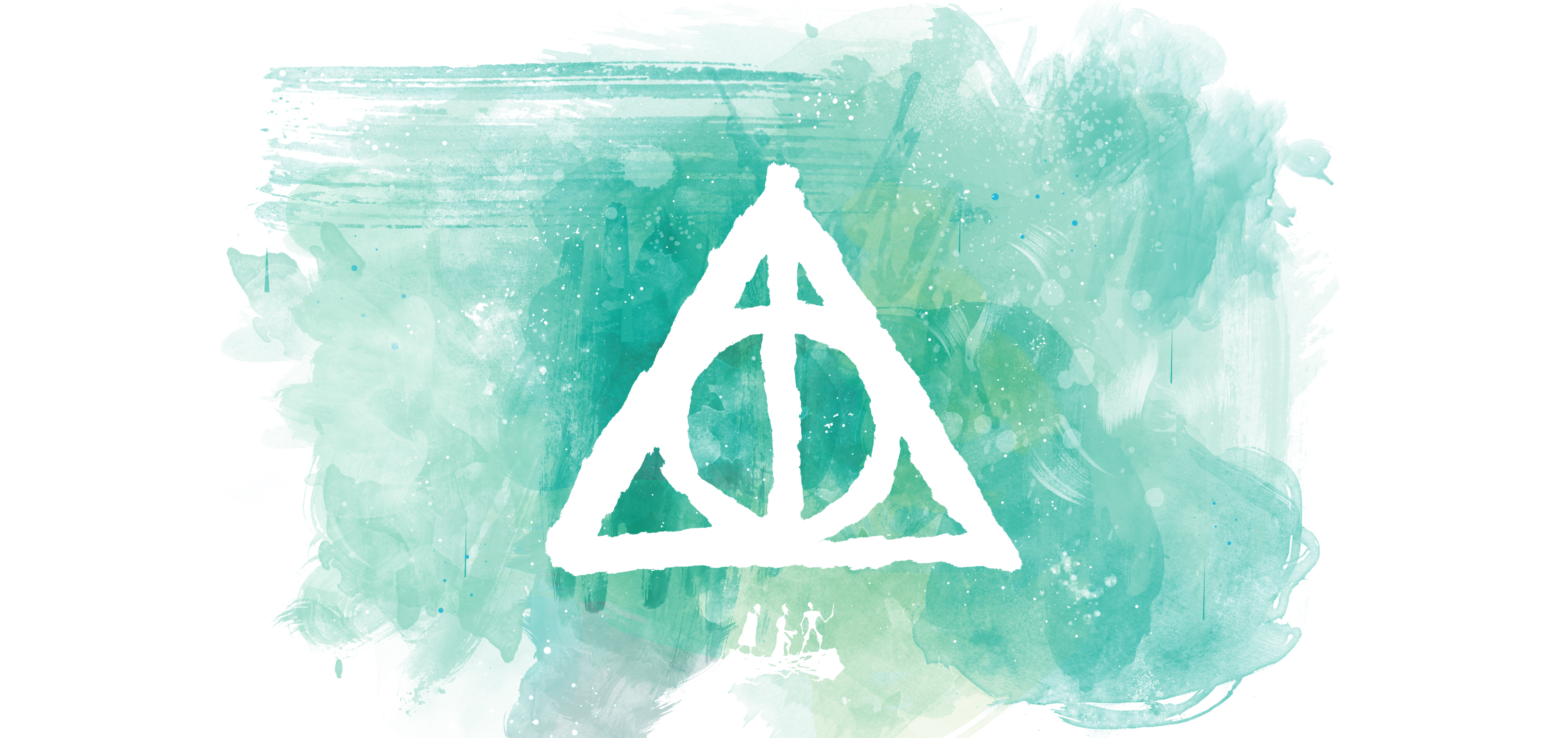 Photo illustration of Deathly Hallows sign